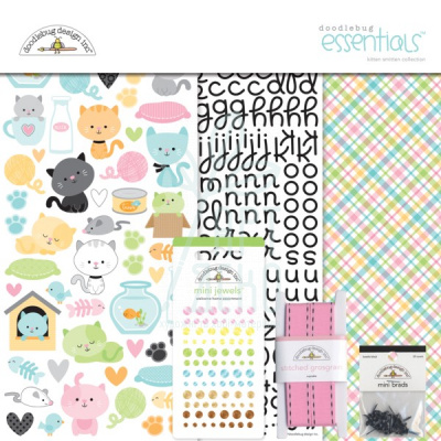 Набір для творчості Кitten smitten essentials kit, Doodlebug