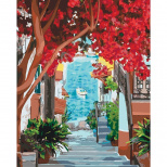 Набір для розпису за номерами Міський пейзаж "В очікуванні літа" 40х50 см, Ідейка