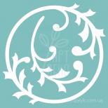 Набір чипбордів "Рамка + завиток 12", Вензелик