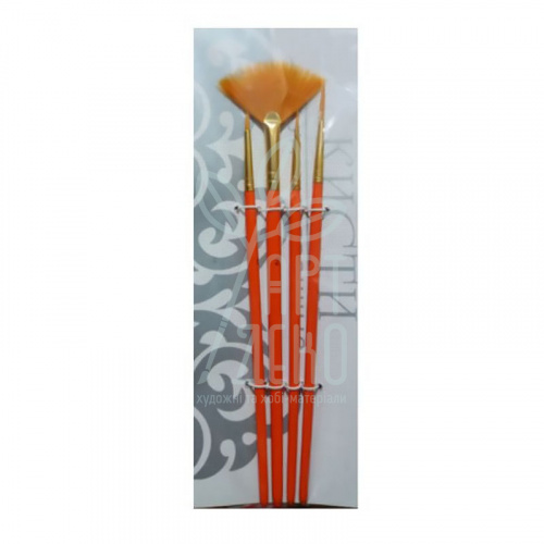 Набір пензлів Нейлон віялові, 4 шт., к.р., Josef Otten