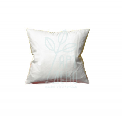 Чохол для подушки, шовк, білий, 32 г/м2, 39х39 см, Ideen 