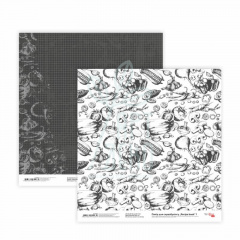 Папір для скрапбукінгу, двосторонній "Recipe book" 1, 30,48х30,48 см, 200 г/м2, ROSA Talent Папір для скрапбукінгу, двосторонній "Recipe book" 1, 30,48х30,48 см, 200 г/м2, ROSA Talent