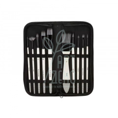 Набір пензлів Синтетика, в пеналі, 10 шт, Monet