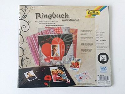 Заготовка для фотоальбому Ring Binders, 26х23х3 см, чорний, Folia