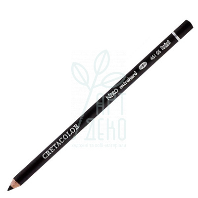 Олівець для рисунку вугільно-олійний Nero, чорний дуже твердий 5, Cretacolor