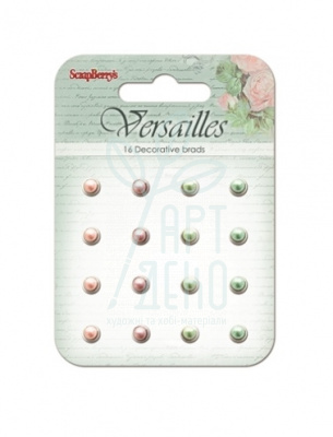 Набір брадсів перлинних "Versailles", 16 шт, Scrapberry's