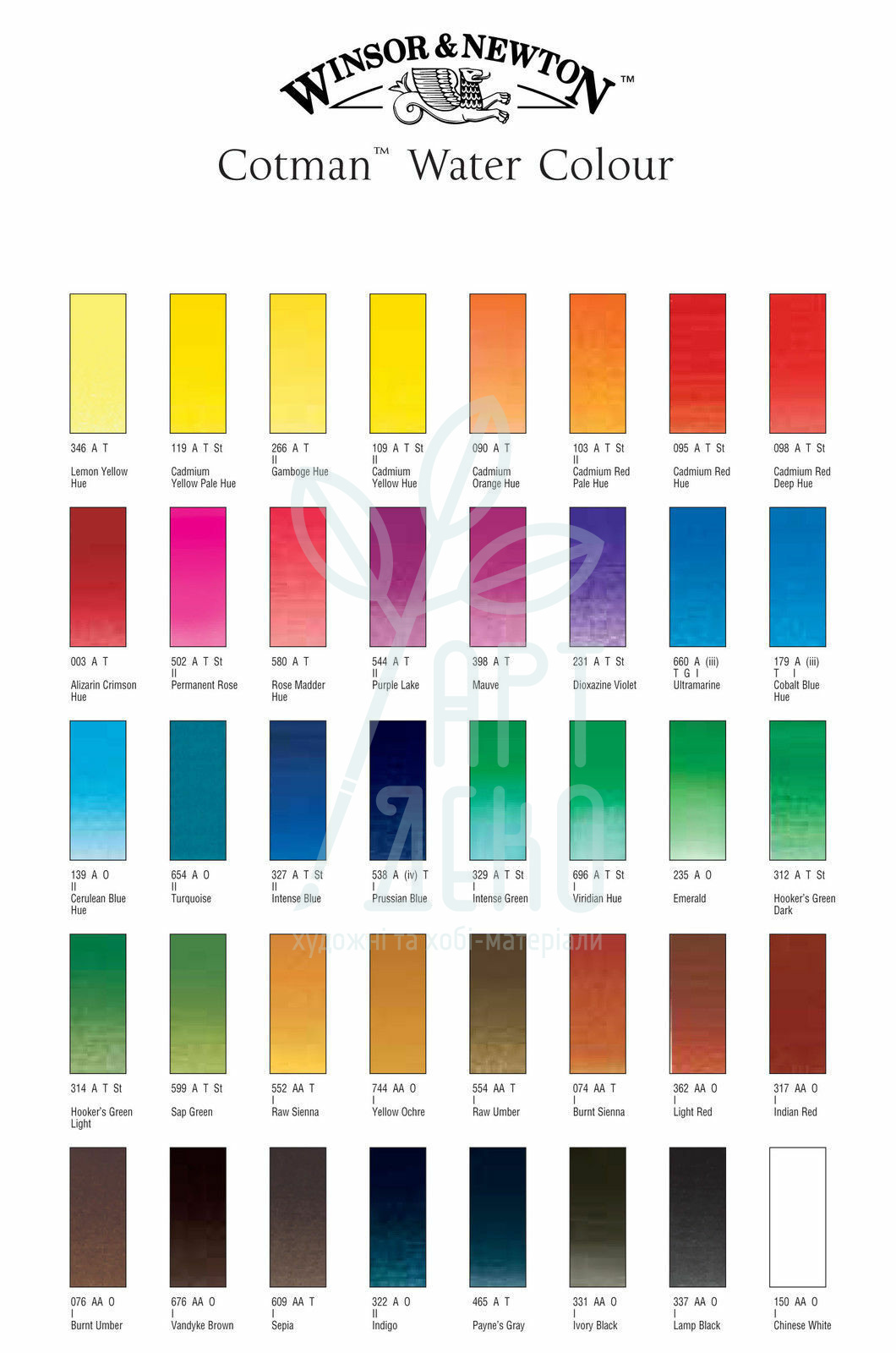 Набір акварельних фарб Cotman Blue Box, 12 шт., + пензлик, Winsor & Newton