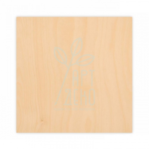 Заготовки для випалювання "Квадрат", фанера, 20х20 см, 2 шт., ROSA TALENT