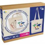 Набір екосумка-розмальовка "Lets go Travel", бавовна, 38х42 см, ROSA Talent