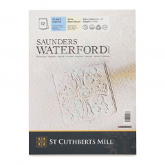 Альбом для акварелі Saunders Waterford CP, 23х31 см, 300 г/м, 12 л., St Cuthberts Mill Альбом для акварелі Saunders Waterford CP, 23х31 см, 300 г/м, 12 л., St Cuthberts Mill