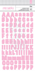 Лист наліпок "Алфавіт" Cardstock stickers Bella Alpha/Pink, 187 шт, American Crafts Лист наліпок "Алфавіт" Cardstock stickers Bella Alpha/Pink, 187 шт, American Crafts