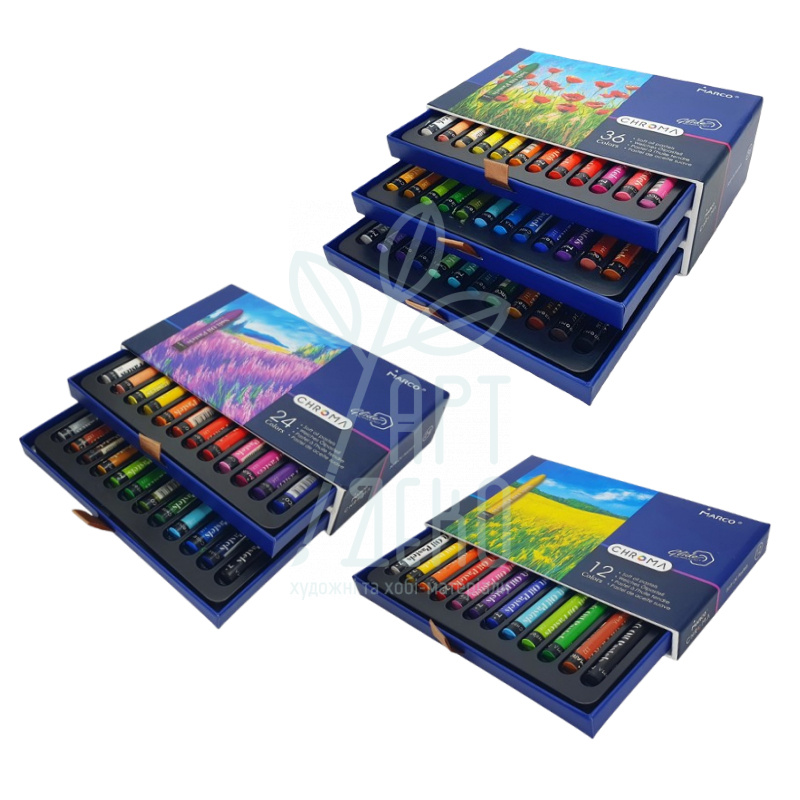 Набір пастелі олійної Chroma, професійна, Marco