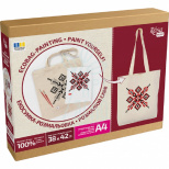 Набір екосумка-розмальовка "Вишиванка", бавовна, 38х42 см, ROSA Talent