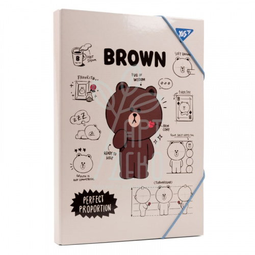 Папка для трудового навчання Line friends, А4 (21х29,7 см), Yes