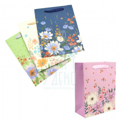 Пакет подарунковий "Квіти", 18х23х8.5 см, Josef Otten
