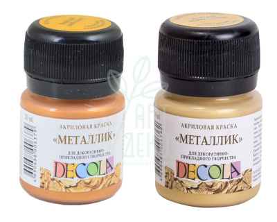 Фарба акрилова з ефектом металік , 20 мл, Decola