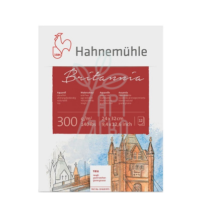 Склейка для акварелі Britannia Rough, 24х32 см, 300 г/м2, 12 л., Hahnemuhle Склейка для акварелі Britannia Rough, 24х32 см, 300 г/м2, 12 л., Hahnemuhle