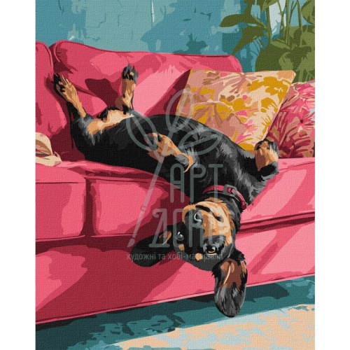 Набір для розпису за номерами "Диванна радість", 40х50 см, Ідейка