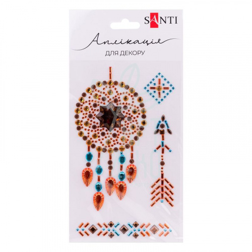 Аплікація зі страз самоклеючих "Amulet", 9,5х15,5 см, Santi