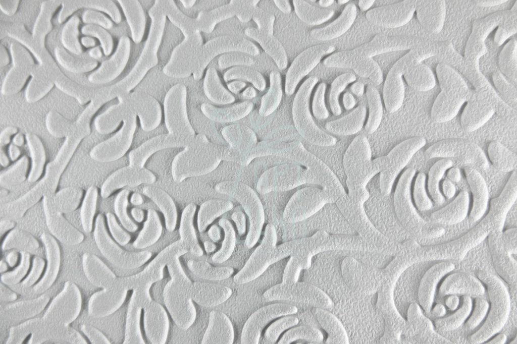 Папір текстурований, тиснений "Троянди малі", білий, 11х15 см, Україна