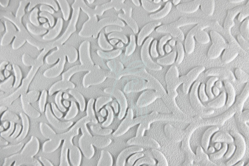 Папір текстурований, тиснений "Троянди малі", білий, 11х15 см, Україна