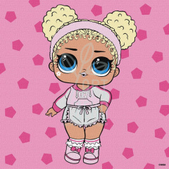 Набір для розпису за номерами "L.O.L. Surprise! Game on Flower Child", 25х25 см, Ідейка