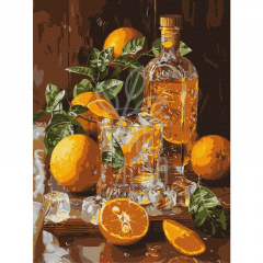 Набір для розпису за номерами "Апельсиновий вечір", 30х40 см, Ідейка