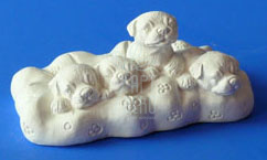 Статуетка Собаки на подушці, 4х8,5х5,5 см, Україна