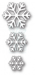 Набір ножів для скрапбукінгу Classic Snowflake Trio craft die, 3 шт, Poppystamps