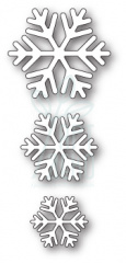 Набір ножів для скрапбукінгу Classic Snowflake Trio craft die, 3 шт, Poppystamps Набір ножів для скрапбукінгу Classic Snowflake Trio craft die, 3 шт, Poppystamps