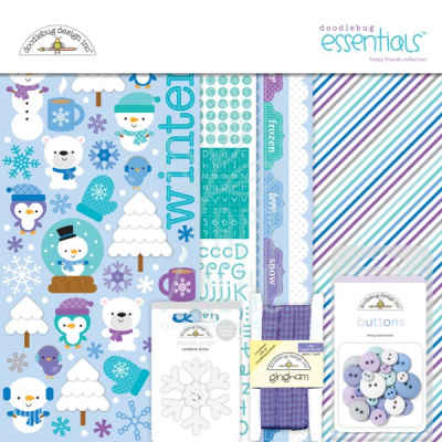 Набір для творчості Frosty friends essentials kit, Doodlebug