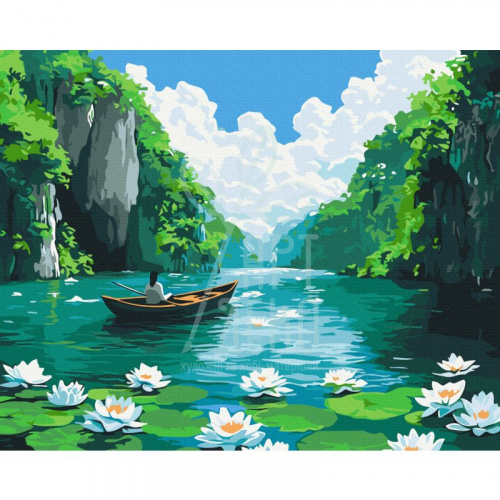 Набір для розпису за номерами "Там, де спокій", 40х50 см, Brushme