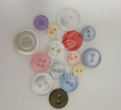 Набір гудзиків акрилових "Baby, Buttons Galore", асорті, 15 шт., Китай