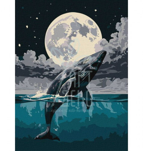 Набір для розпису за номерами "Стрибок до небес", 30х40 см, Ідейка 