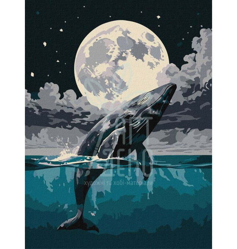 Набір для розпису за номерами "Стрибок до небес", 30х40 см, Ідейка 