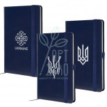 Книга записна Partner, синя, клітинка, 12,5х19,5 см, 96 л., Axent