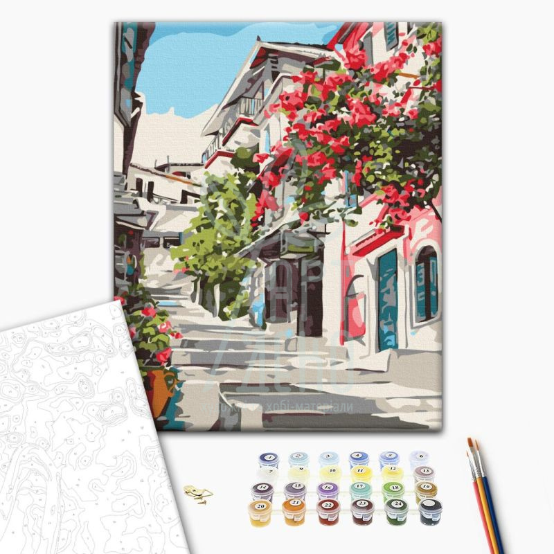 Набір для розпису за номерами "Греція", 30х40 см, Brushme