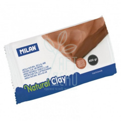 Маса для моделювання Natural Clay, коричнева , 400 г, Milan
