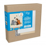 Набір для розпису за номерами "Funny Cats", 15х15 см, з мольбертом, ROSA Start