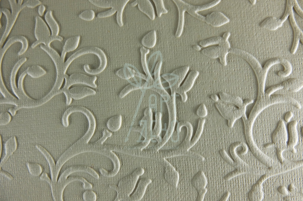 Папір текстурований, тиснений "Завитки 2", бежевий, 11х15 см, Україна