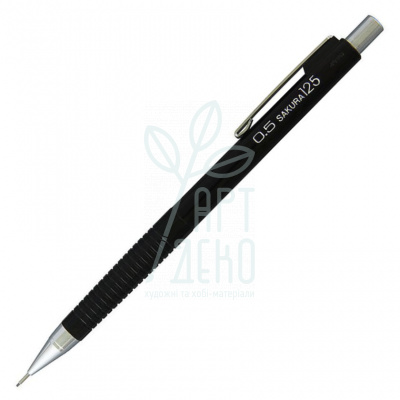 Олівець механічний для креслення та рисунку XS125, чорний 0,5 мм, Sakura