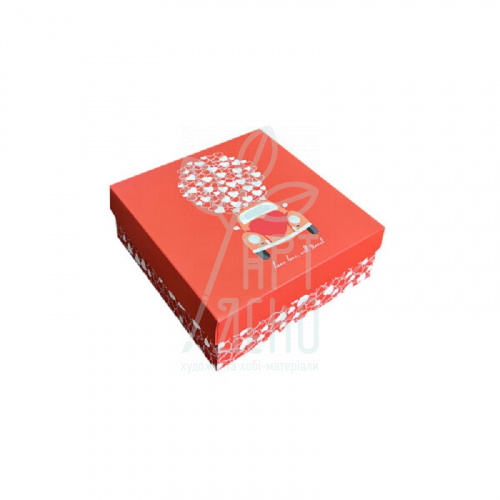 Коробка подарункова "Have love, will travel", 18х18х6 см, Україна