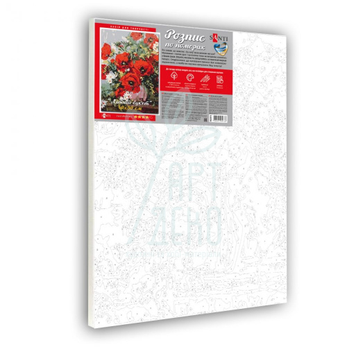 Набір для розпису за номерами "Літній букет", 40х50 см, Santi