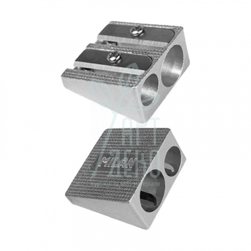 Точилка металева, подвійна, клиноподібна, Milan