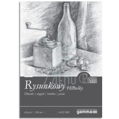 Склейка для малювання Gamma Rysunkowy HiBulky, кремовий, 60 г/м2, 100 л., Польща Склейка для малювання Gamma Rysunkowy HiBulky, кремовий, 60 г/м2, 100 л., Польща
