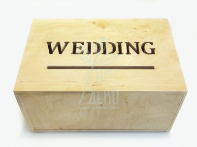 Короб "Wedding" з висувним дном, фанера, 30х20х15 см, Україна