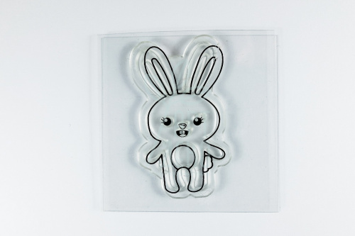 Штамп силіконовий "Hippity Hop Collection - Snag 'em Acrylic Stamps - Bunny", Imaginisce