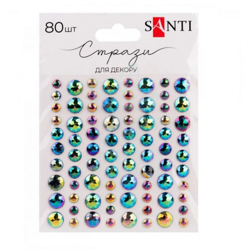Набір страз самоклеючих "Chameleon", 80 шт, Santi