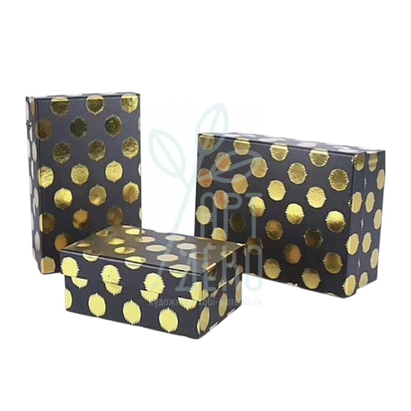 Коробка подарункова "Золото на чорному", Україна