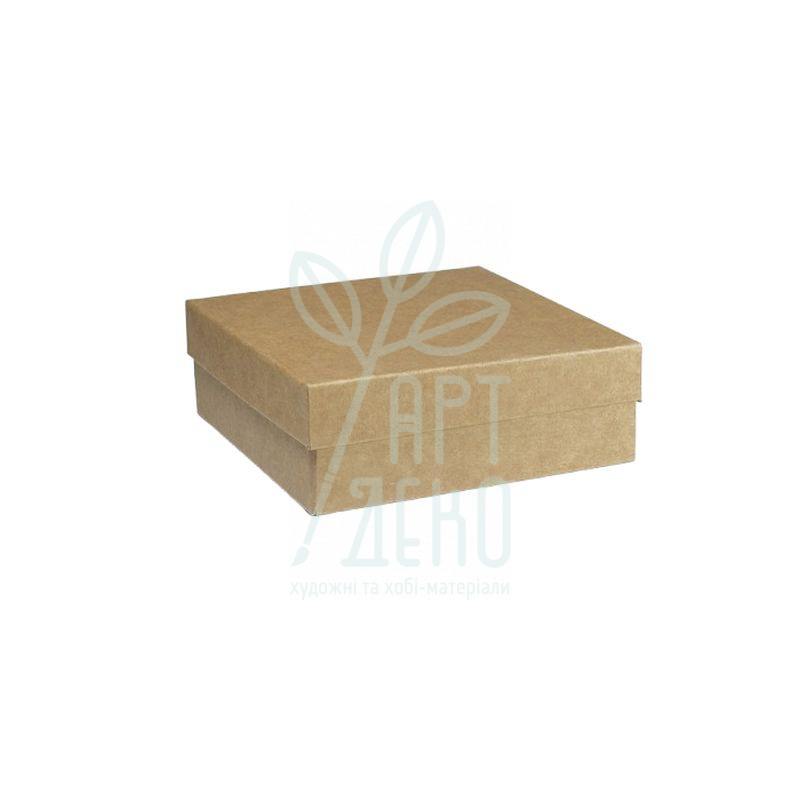Коробка декоративна, крафткартон, 25х25х10 см, Україна